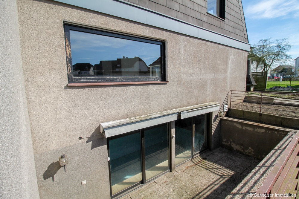 Zugang zur Terrasse im Soutterain