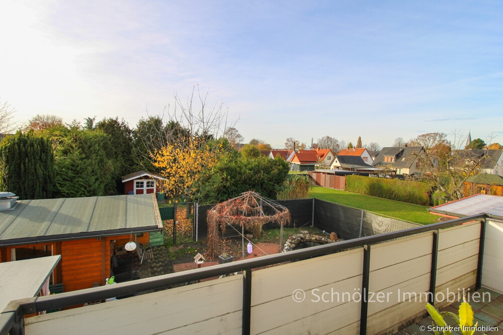 Balkonblick in den Garten