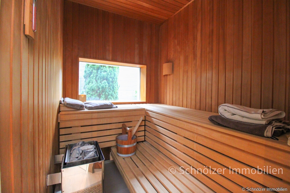 Sauna mit Fenster