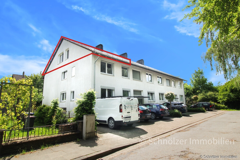 seitliche Hausansicht